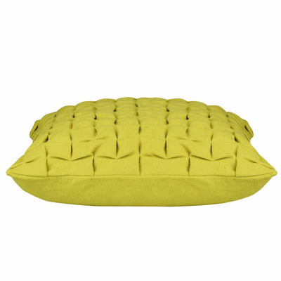 Flux Mustard Yellow 3D Textured Cushion Cover