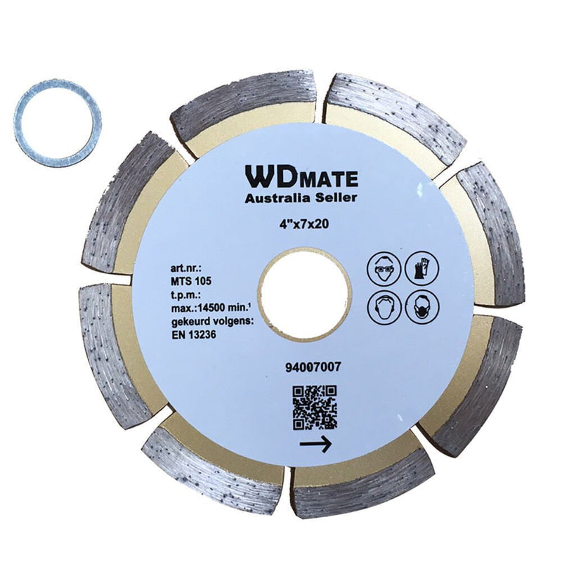 5x 105mm Segment Diamond Circular Saw Blade Dry 4" Cutting Disc Wheel 20/16mm