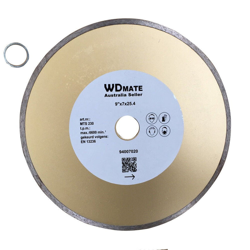 3x 230mm Diamond Cutting Blade 9" Wet Saw Disc 2.5*5mm 25.4/22mm Continuous Tile