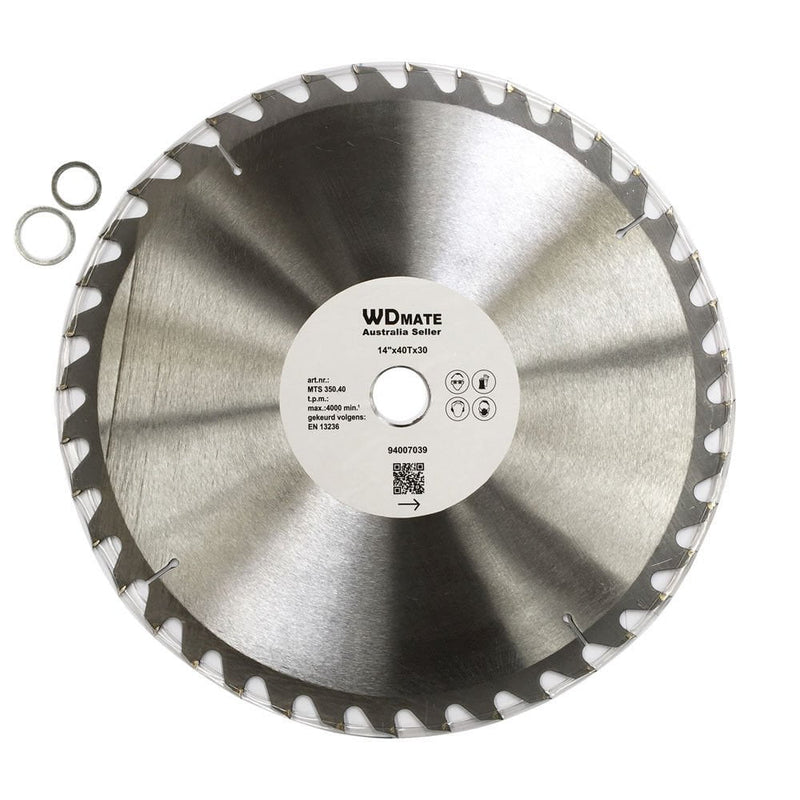 350mm 40T Wood Cutting Circular Saw Blade CUT TCT 2.2mm 14 30/25.4mm ATB Timber