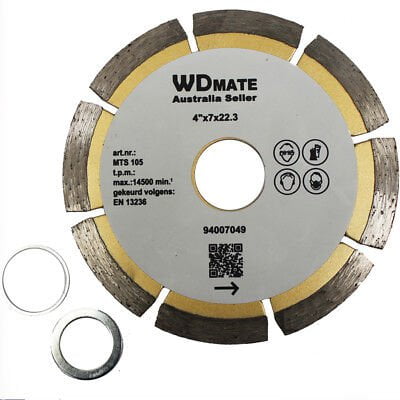 105mm Dry Diamond Cutting Disc 4.0" Segment Circular Saw Blade Wheel 22.3mm Tile