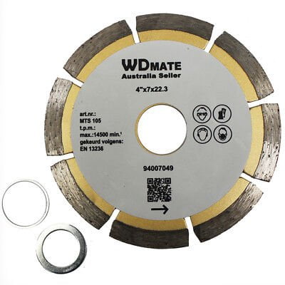 2x 105mm Dry Diamond Cutting Wheel 4.0" Segment Saw Blade 22.3mm Tile Concrete