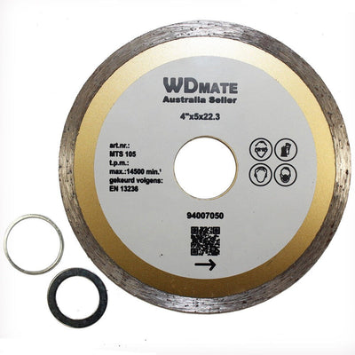 3x Diamond Cutting 105mm Wet Disc 1.9*5mm 4.0" Continuous Saw Blade Grinder Tile