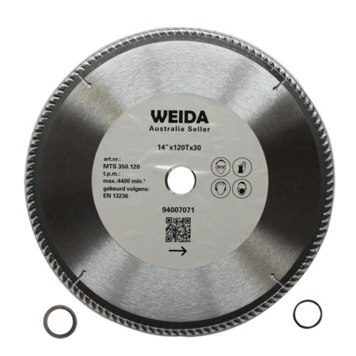 3x350mm 120T Wood Circular Saw Blade Cutting Disc 14" Bore 30/25.4mm K3.5mm