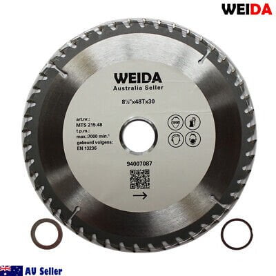 2x 216mm Wood Circular  Cutting DiscSaw Blade 8-1/2”48T Bore30/25.4mm 2.5mm Kerf