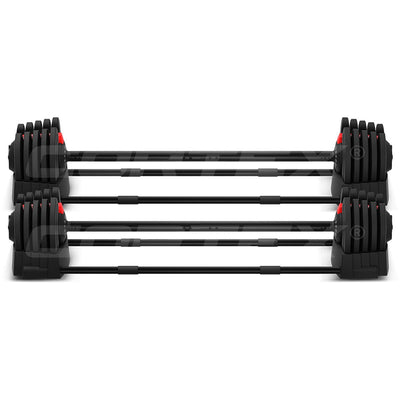 CORTEX Revolock V2 80kg Pair Set Adjustable Steel Dumbbell Barbell All-in-One