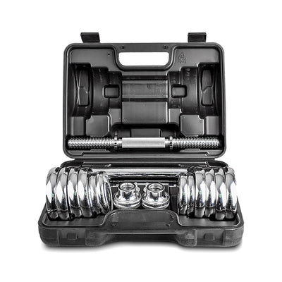 LSG 2-in-1 Dumbbell Barbell Set with Case 30kg