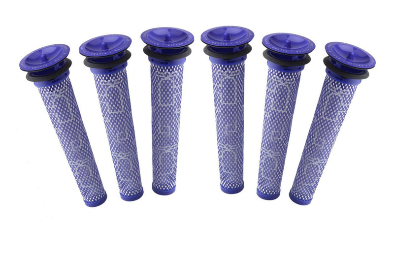 6 x Filters for DYSON V6, V7, V8,  DC58, DC59, DC61, DC62 stickvac