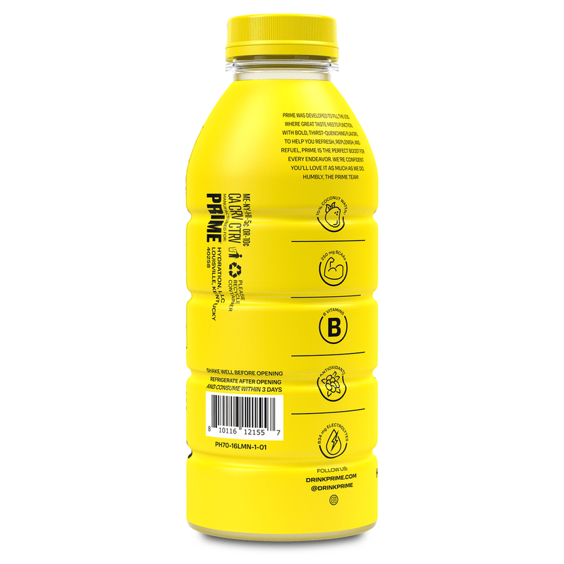 Lemonade Prime hydration