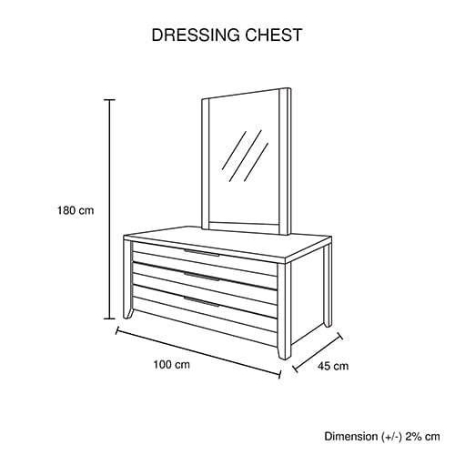 Alice 4 Pieces Bedroom Suite Natural Wood Like MDF Structure Queen Size Oak Colour Bed, Bedside Table & Dresser