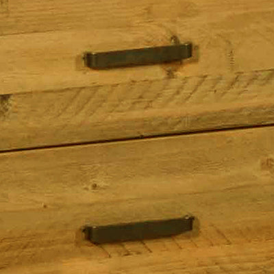 Bedside Table 2 drawers Night Stand Solid Wood Storage Light Brown Colour