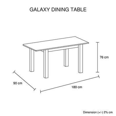 Dining Table White Top High Glossy Wooden Base