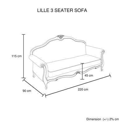 3S+2S+1X Wing Chair Oak Wood White Washed Finish Rolled Armrest Linen Sofa Fabric