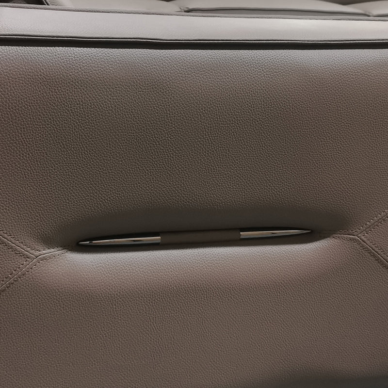 5 Seater Real Cow Leather Sofa with Power Recliner Adjustable Headrest Wooden Frame Corner Lounge