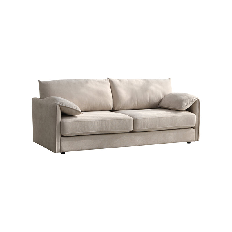 3 Seater Multifunctional Sofa Bed Fabric Upholstery New Foam Pocket Spring