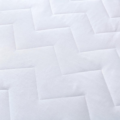 100% Ultra-Soft Cotton Quilted Anti-Microbial Mattress Cover Protector - Single Size