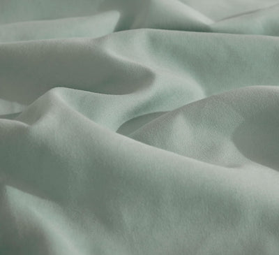 Vintage Washed Microfibre Sheet Set (Sage, Double)