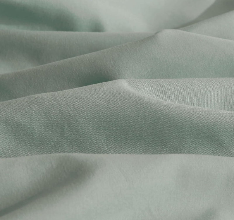 Vintage Washed Microfibre Sheet Set (Sage, Double)