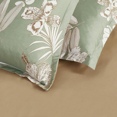 Print Microfibre Quilt Cover Set - Ultra Soft with Zipper Closure (Laura, King Size)