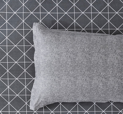 100% Cotton Reversible Quilt Cover Set - Manhattan -  King Size