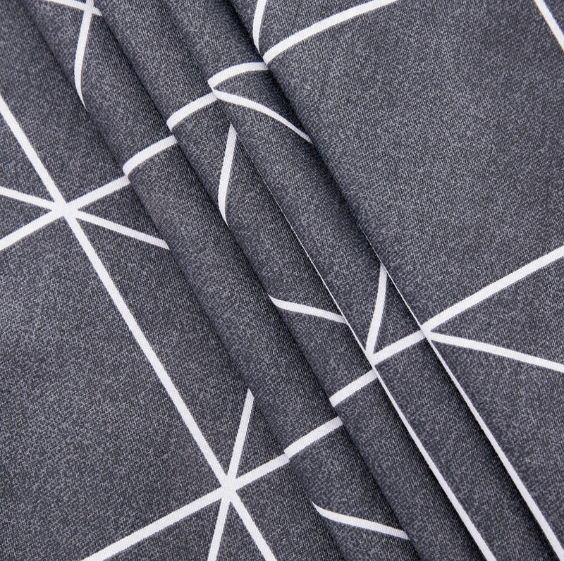 100% Cotton Reversible Quilt Cover Set - Manhattan -  King Size
