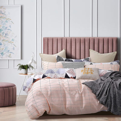 Gioia Casa 100% Cotton Annie Reversible Printed Quilt Cover Set - Super King Size
