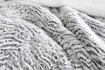 Faux Fur SHERPA 3PCE COMFORTER SET - QUEEN/KING