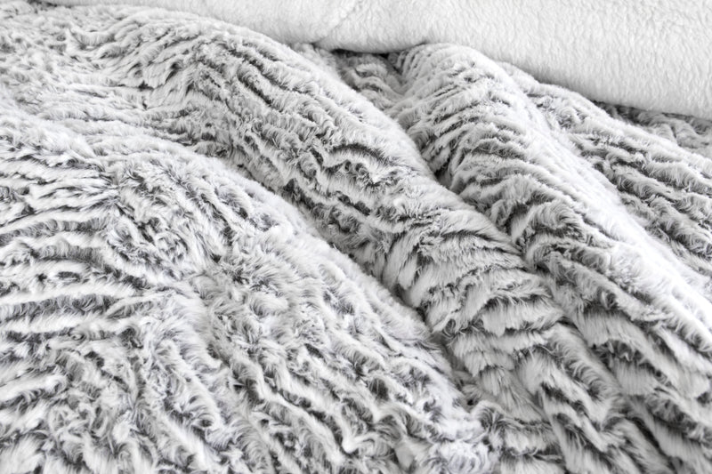 Faux Fur SHERPA 3PCE COMFORTER SET - QUEEN/KING