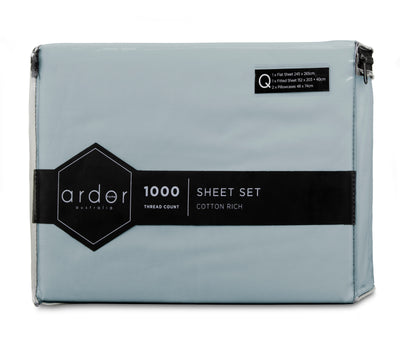 1000TC Cotton Rich SHEET SET - QUEEN