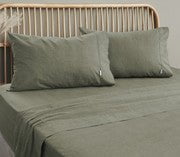 Embre Linen Look Washed Cotton SHEET SET - KING