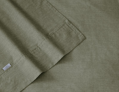 Embre Linen Look Washed Cotton SHEET SET - QUEEN