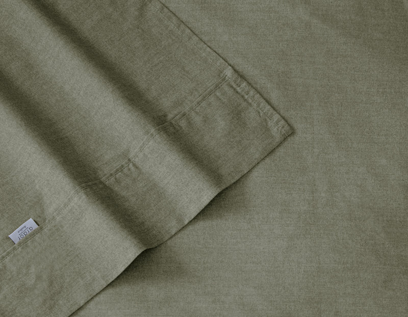 Embre Linen Look Washed Cotton SHEET SET - QUEEN