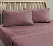 Embre Linen Look Washed Cotton SHEET SET - KING