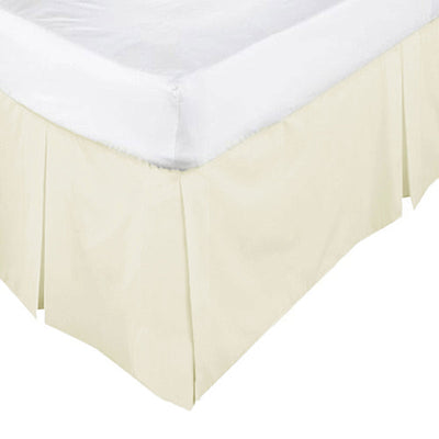 ASSUN Box Pleated Valance Ecru KING