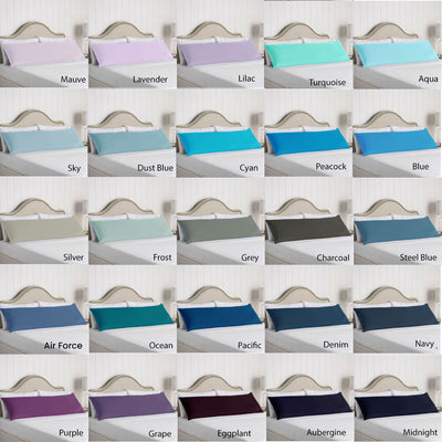 Artex 100% Cotton Body Pillowcase Eggplant