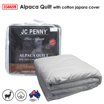 350GSM Alpaca Quilt with Cotton Japara Cover - Queen