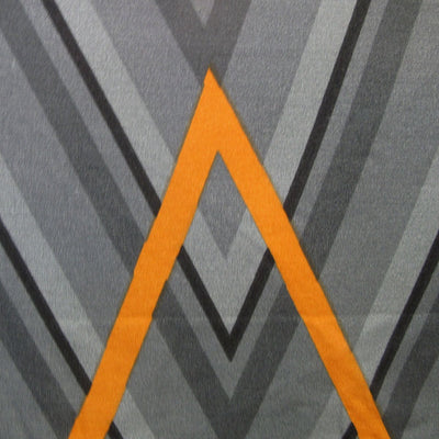 Artex Hayden Orange Quilt Cover Set Geometric Pattern Reversible Printed Microfiber Polyester King