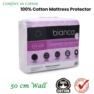 Bianca Comfort in Cotton Mattress Protector Double