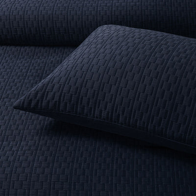 Bianca Burleigh Ink Jacquard Quilt Cover Set King