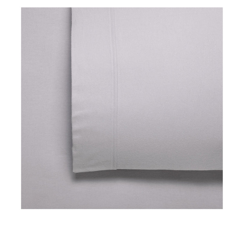 Bianca Fletcher Flannelette Cotton Sheet Set Stone Split King