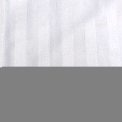 600TC Pair of Wide Self Striped Standard Pillowcases White