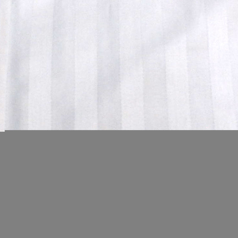 600TC Pair of Wide Self Striped Standard Pillowcases White