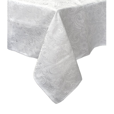 Salonika Blossom Tablecloth White 180cm Round