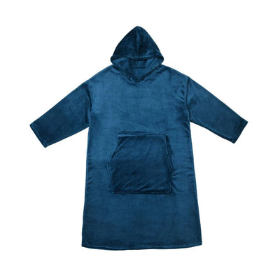 Accessorize Ink Blue Super Soft Hooded Blanket Small/Medium