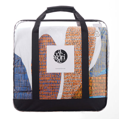 Accessorize Sorrel White Foliage 3 Piece Comforter Set Queen