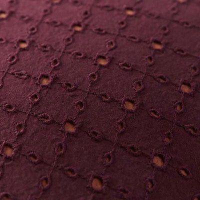 Bedding House Chelsy Plum (Also Known as Purple) Square Filled Cushion 40cm x 40cm