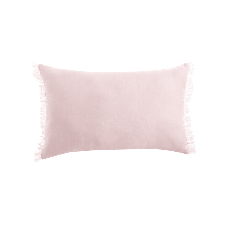 Vintage Design Homewares Blush French Linen Filled Cushion Oblong - 35cm x 55cm