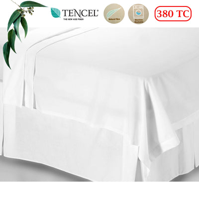 Accessorize 380TC Tencel White Flat Sheet King