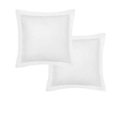 Accessorize Pair of White Tailored Hotel Deluxe Cotton European Pillowcases