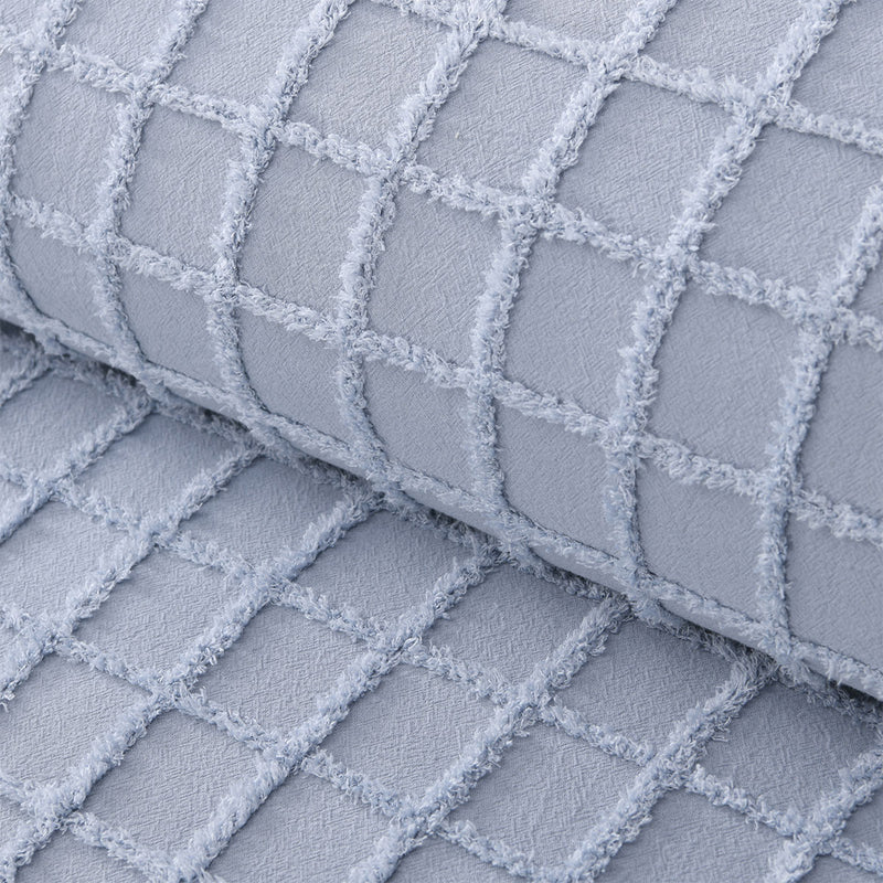 Vintage Design Homewares Parquet Snooze Blue Polyester Cotton Quilt Cover Set Single